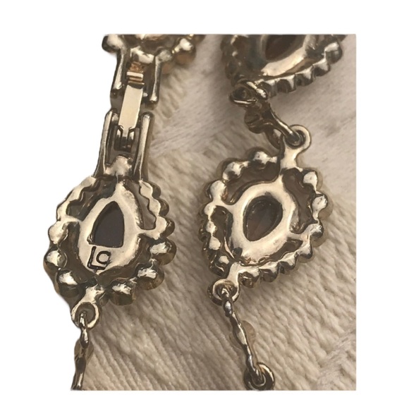 LIZ CLAIBORNE VIntage Brown Stone Earrings and Bracelet Set - Picture 7 of 9